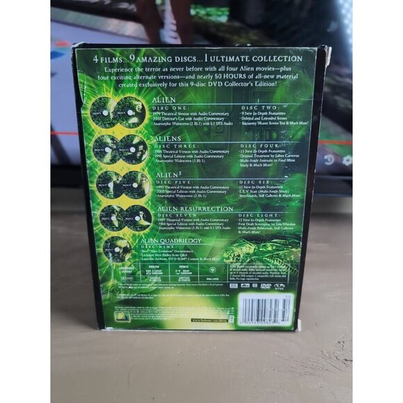 Alien Quadrilogy DVD Box Set 4 Sci-Fi Horror Movie Classic Region 1 - Picture 3 of 16